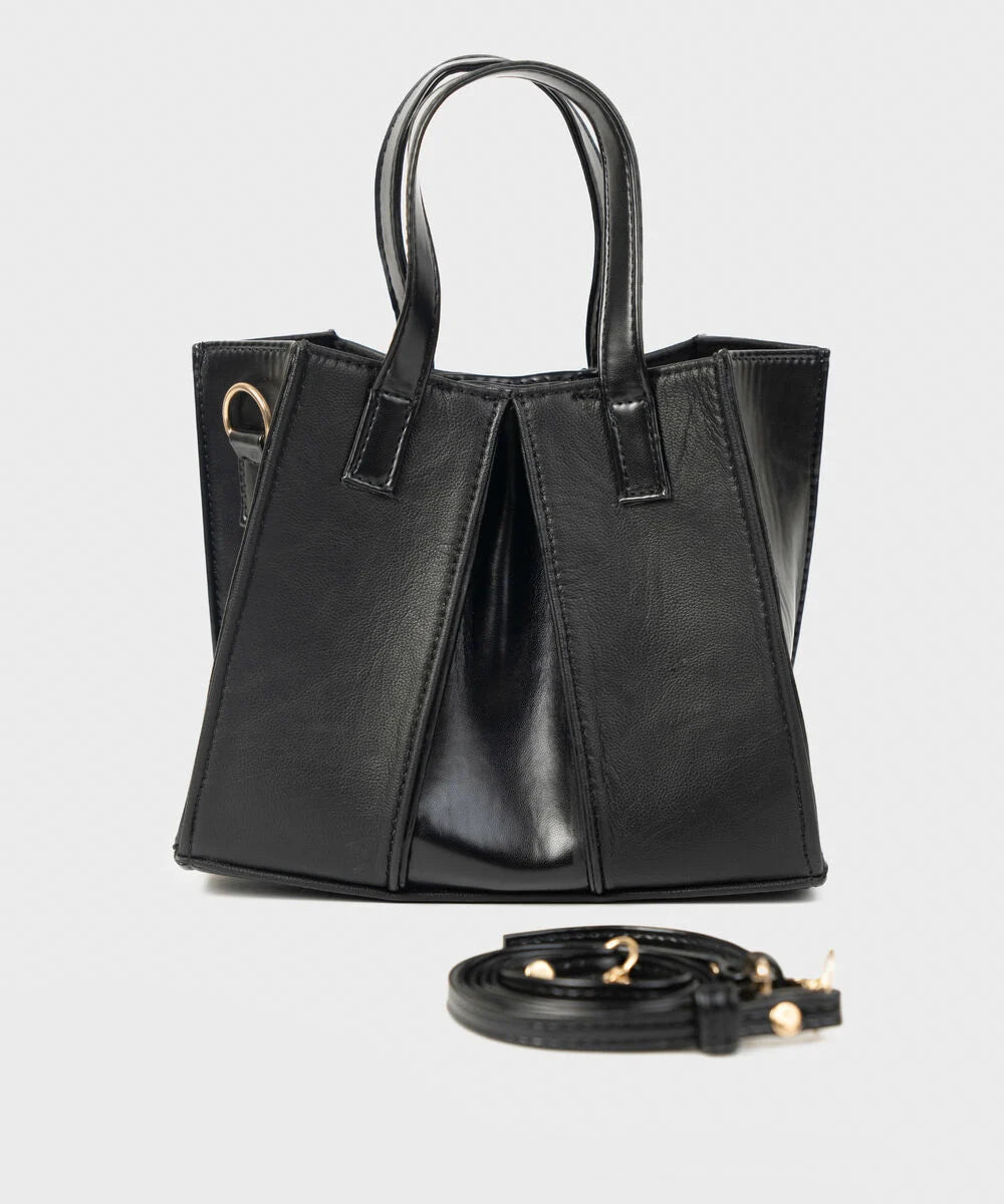 Black Top Handle Bag