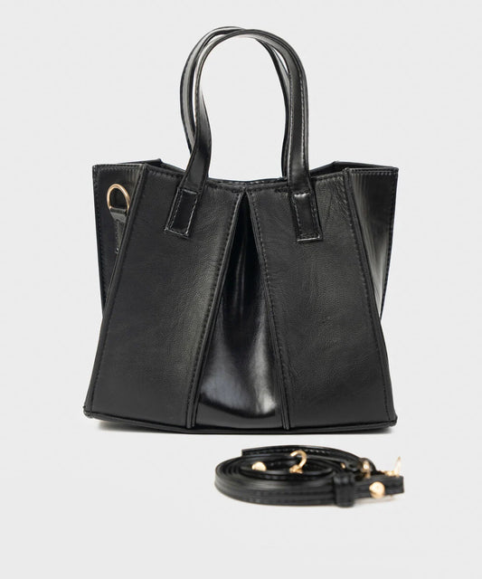 Black Top Handle Bag